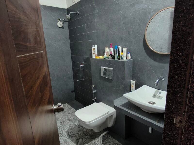 2 Rooms in a 3bhk flat with a view of the Kharghar hills