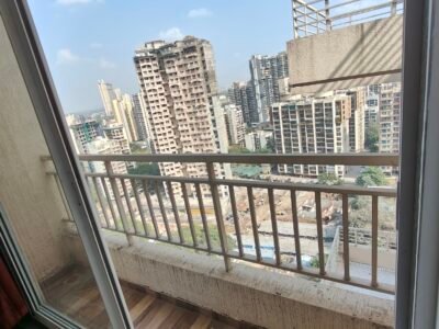 2 Rooms in a 3bhk flat with a view of the Kharghar hills