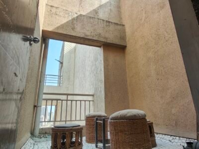 2 Rooms in a 3bhk flat with a view of the Kharghar hills