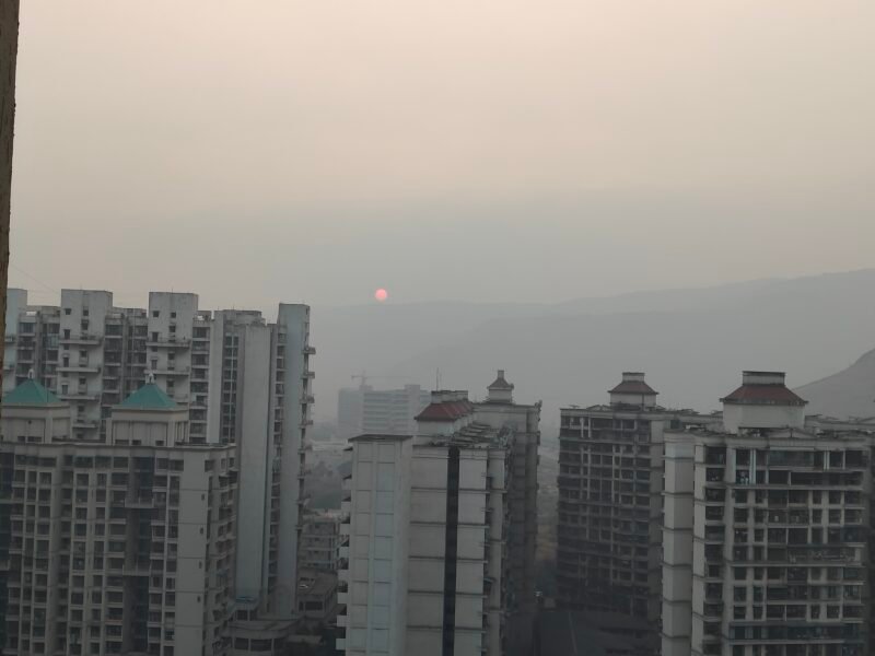 2 Rooms in a 3bhk flat with a view of the Kharghar hills
