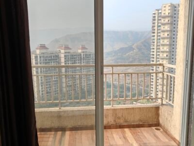 2 Rooms in a 3bhk flat with a view of the Kharghar hills