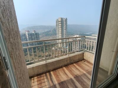 2 Rooms in a 3bhk flat with a view of the Kharghar hills