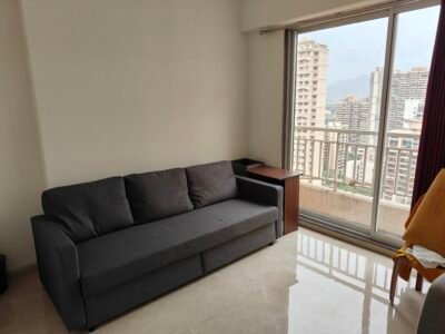 2 Rooms in a 3bhk flat with a view of the Kharghar hills