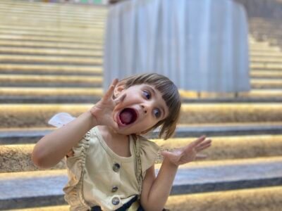 Expressive child dancer and model