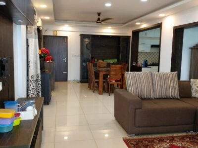2.5 BHK very spacious and fully furnished Apartment in a gated community